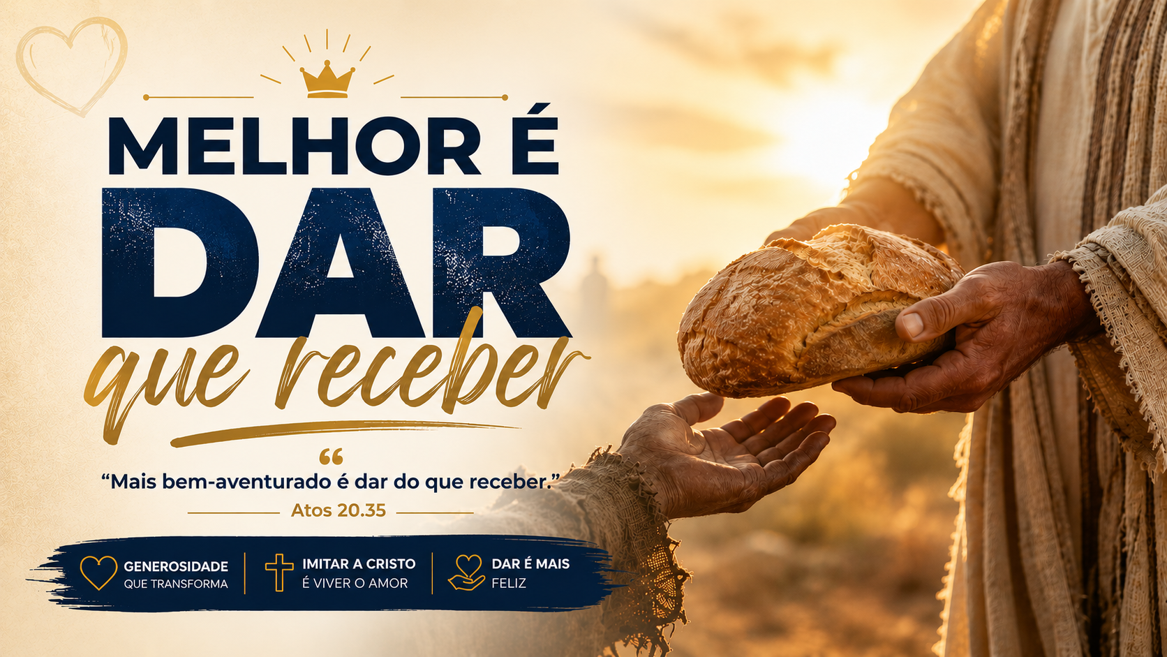 MELHOR É DAR QUE RECEBER